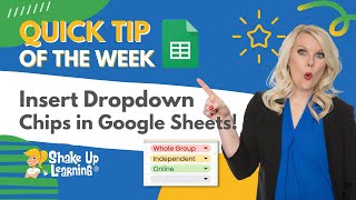 How to Insert Drop Down Chips in Google Sheets