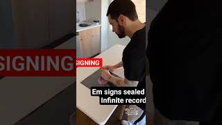 EMINEM SIGNS SEALED INFINITE RECORD