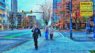 Vancouver Walk 🇨🇦 - Burrard & Davie | Sunset Beach | English Bay Beach (Narrated)