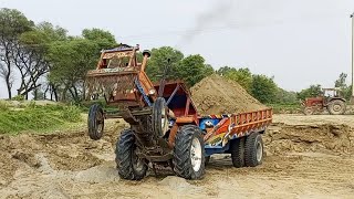 Fiat480 tracter stunt &dubble powerfully video the pulling up to high loaded truly