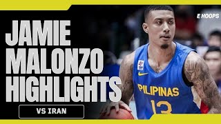 Jamie MALONZO leads Gilas vs Iran with 11 Pts 6 Rebs 1 Ast