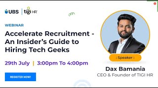 Accelerate Recruitment - An Insider’s Guide to Hiring Tech Geeks