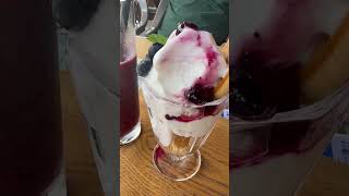 Blueberry Drink & Blueberry Ice Cream #yummy #dessert #shorts #viral #shortvideo