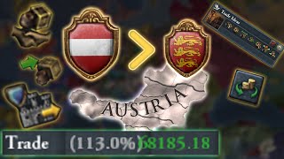 Can Austria OUT Trade England? EU4 Trade Challenge.