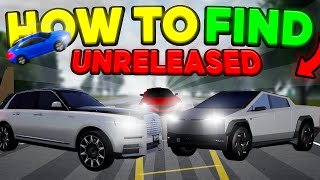 HOW TO FIND UNRELEASED CARS in Greenville Roblox!