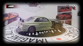 The Inno64 Showcase The Nissan Skyline GT-R R34 M-Spec Nur Tuned by Nismo Omori Factory #diecast