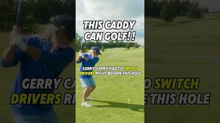 This caddy is absolutely dialled when golfing! #shorts #golfswing #caddy #golftips #golfmeme #funny