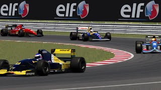 Nigel Mansell Making Good Use of the Backmarkers Untill.... F1 Battle at Hungaroring. Like n Sub