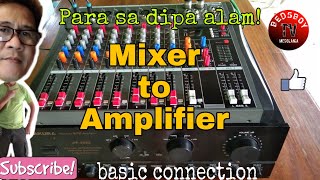 Mixer to Amplifier||How to Connect||Basic Tutorial