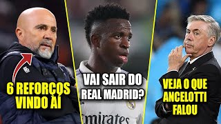 6 REFORÇOS CHEGANDO AO FLAMENGO | CARLO ANCELOTTI SE PRONUCIA SOBRE VINICIUS JUNIOR