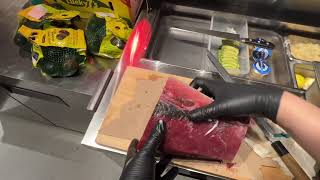 Bluefin Tuna Loin Breakdown | Sushi | POV