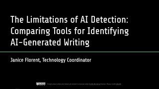 Limitations of AI Detection Tool Comparison