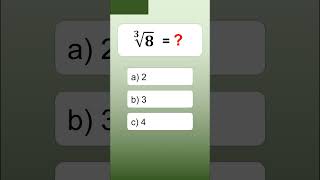 Math Quiz | Cube Root