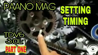 Paano magsetting ng timing TDV6 engine, 3.0 liters turbo diesel.