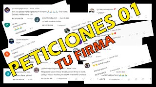 PETICIONES 01 / TU FIRMA AQUI / MODELOS DE FIRMA