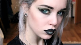 Loki Inspired Eyes and Lips Makeup - Tutorial!