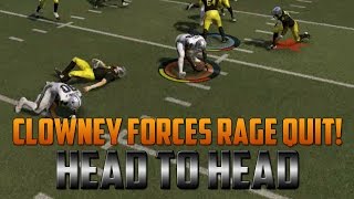 Clowney Forces Rage Messages! | Madden 17 Ultimate Team - H2H Seasons Gameplay