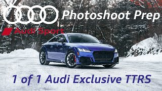 1 of 1 Audi Exclusive TTRS Winter drifting & photoshoot! How I wash our cars in my garage!