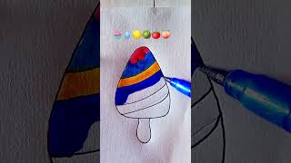 🧁💧🌕🥝🍅🍑 satisfying#painting #trending #shorts #viral