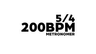 200 BPM Metronome 5/4