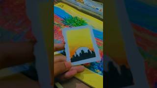 Mini sunset drawing #art #drawing #painting #picture #youtubeshorts