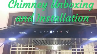 Chimney Unboxing and Installation.