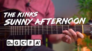 Play Sunny Afternoon by The Kinks - EASY RIFF & simple chords 🎸