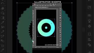 Technique Optical Illusion Art in Adobe Illustrator Tutorial#shorts #trending