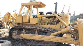 Moving cat dozer around the yard!