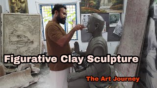 Figurative clay sculpture #claymodelling