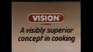 1983-85 Corning Europe (UK) VISION: "A Visibly Superior Concept In Cooking"