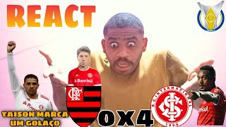 GOLEADA do INTER | REACT: Flamengo 0X4 Internacional