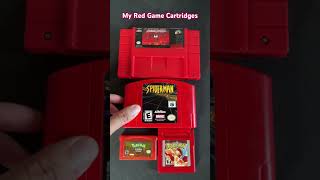 THESE BEAUTIFUL RED RETRO VIDEO GAME CARTIRIDGES!!