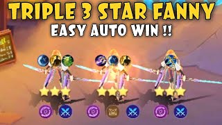 TOP 1 BEST STRATEGY !! TRIPLE FANNY AUTO WINSTREAK !! MAGIC CHESS MOBILE LEGENDS