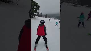 Skiing at Snoqualmie on Central Express