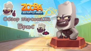 ОБЗОР НОВОГО ПЕРСОНАЖА БРЮСНА МОЕМ АККАУНТЕ В ИГРЕ ZOOBA 🦍💪