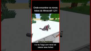 Quais são as raças e onde encontramos os novos lobos do Minecraft 1.21! #shorts  #minecraft