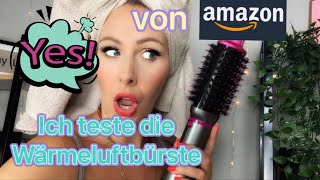 🌬Ich teste die Warmluftbürste Parwin Pro Beauty von Amazon | Schnell Föhnfrisur ohne Rundbürste