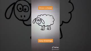 How to draw a sheep #drawing #art #artandcraft #draw #howtodraw #ipad #procreate