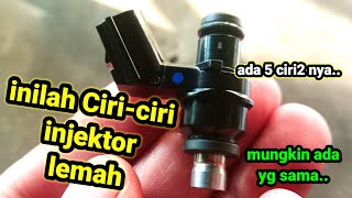 seperti ini tandanya injektor di motor kita sudah melemah