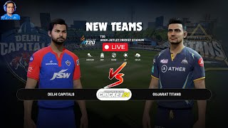 🔴LIVE:  IPL 2024 New Teams DC vs GT T20 Match In Cricket 24 @blackopsrebornyt