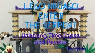 Lego Ninjago Enter The Serpent Unboxing,Time-Lapse Build and Review