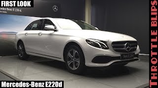 Mercedes E220d India I Launch I First Look