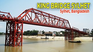 Sylhet King Bridge On The River of Surma Bangladesh.