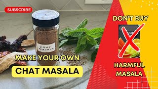 CHAT MASALA with whole spices|No chemical No Colour| With dried raw mango amchur & fresh mint leaves