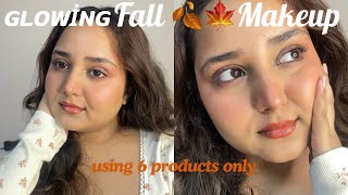 Effortless Fall Makeup Look🍂Using *New launch Makeup + Mini Review || Fall 2024 Makeup Essentials 🍁