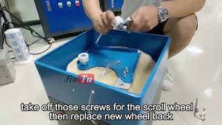 Blanket and Scroll Wheel Replacement for Jiutu Mini One Slot Polisher Machine