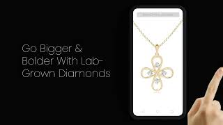 Lab Grown Diamond Pendants | Angara Jewellery