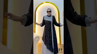 Rekomendasi Gamis Hitam Motif#gamis #shortvideo