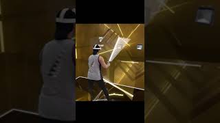 Beat Saber Footwork Practice (Shuffling and Happy-ish Feet) #Shorts